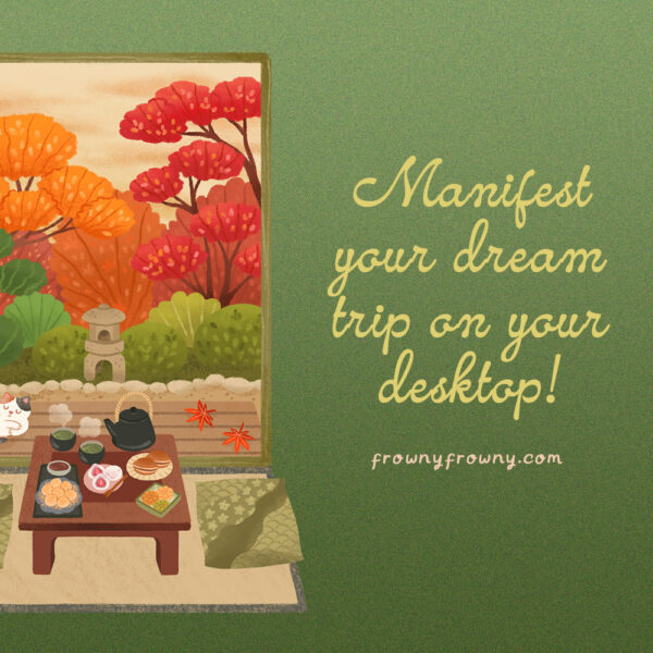 Kyoto - Post 06_square Kyoto – Digital Desktop Organizer Wallpaper + Icons Set