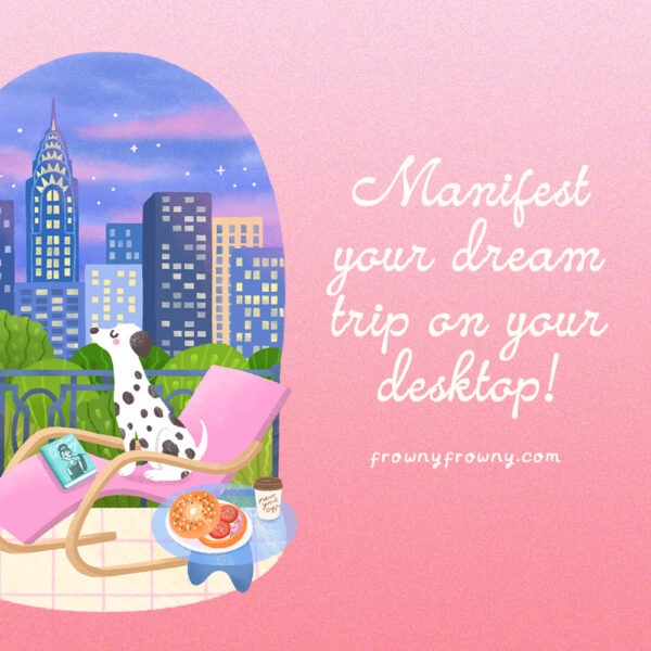 New York - Post 06_square New York – Digital Desktop Organizer Wallpaper + Icons Set